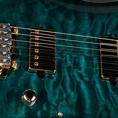 Suhr Standard Carve Top Pau Ferro Neck - Trans Teal Burst image 15