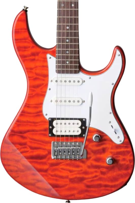 Yamaha PAC212VQM Pacifica Electric Guitar, Rosewood Fingerboard, Caramel Brown image 1