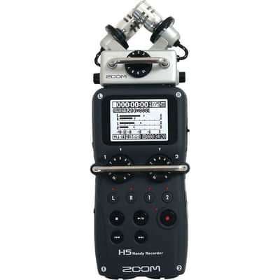 Zoom H5 4-Track Portable Recorder for Audio for Video, Music, and Podcasting, Stereo Microphones, 2 XLR/TRS Inputs, USB Audio Interface, Battery Powered