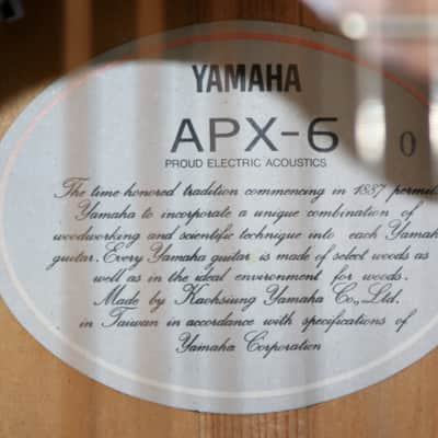 Yamaha APX-6 Acoustic Electric Guitar w/ Hard Case image 5