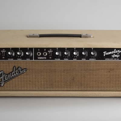 Fender Tremolux AA763 w/Larry Rodgers Reproduction 2x10 Cabinet Piggyback Tube Amplifier (1964), ser. #A01599. image 5