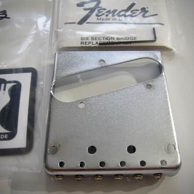 Fender Telecaster Bridge Adjustable Saddles Rare Authentic Vintage Guitar NOS Part Circa-1968-1979-Chrome image 3