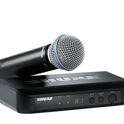 Shure BLX24/B58 UHF Wireless Microphone System - Perfect for Church, Karaoke, Vocals - 14-Hour Battery Life, 300 ft Range | Includes BETA 58A Handheld Vocal Mic, Single Channel Receiver | H11 Band image 4