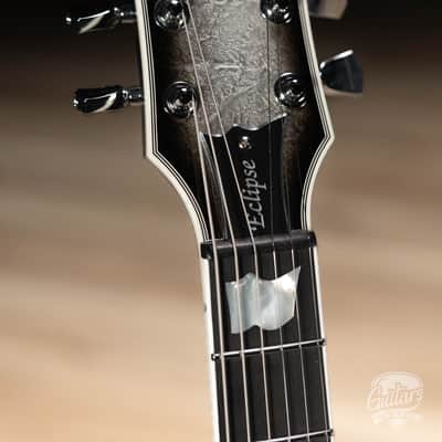 ESP Eclipse Custom Original Series Guitar w/ Case – Silver Liquid Metal Burst image 5