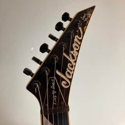 Jackson King V Pro Dave Mustaine Signature guitar 1993 Sparkle Silver image 7