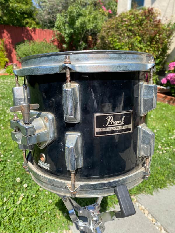 Vintage 1980s Pearl Export Series 10x8" Tom - Black image 1
