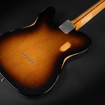 2008 Fender Road Worn '50s Telecaster with Maple Fretboard - 2-Color Sunburst | Vintage Aged Relic Nitro Finish 3.19kg | Case image 11