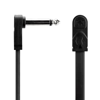 Hosa CPE-112 Flat 12-inch Guitar Patch Cable Right-angle to Same image 1