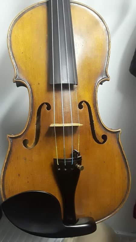 Fine Old Antique German Violin Labeled Francesco Ruggeri image 1