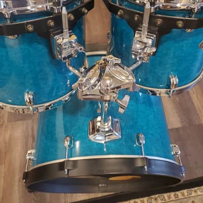 Tama Starclassic Performer Drums 1990s - Gravure Marine Blue image 16