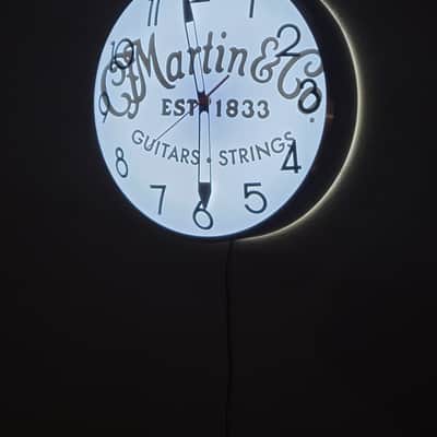 Martin Guitar Dealer Style Light Up Clock Killer Cool Mancave/Garage Item image 2