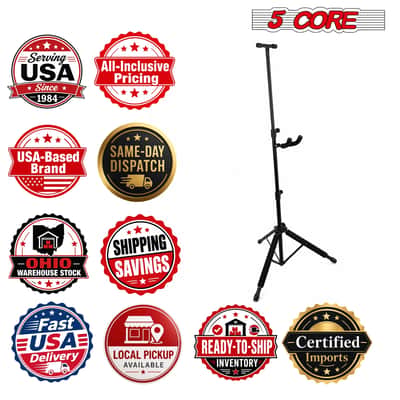 5 Core Violin Stand with Bow Holder Adjustable Cello Banjo Mandolin Holder image 11