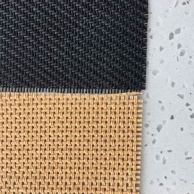 Cane Grill Cloth | Tan & Black Speaker Fabric-Cream Ivory / 19 x 29 inches image 7