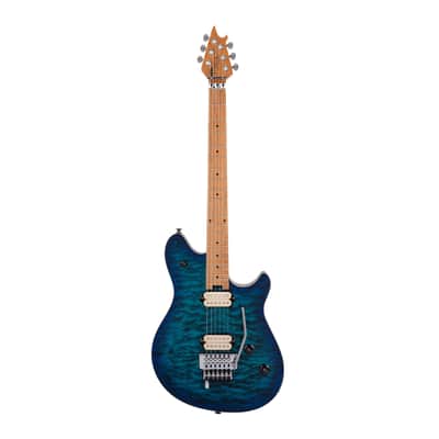 EVH Wolfgang Special QM 6-String Electric Guitar with Basswood Body, 22-Jumbo Frets, Baked Maple Fingerboard and Chrome Hardware Finish (Right-Handed, Chlorine Burst)