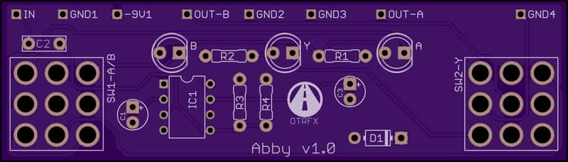 Abby PCB - Build your own Buffered A/B/Y pedal! image 1