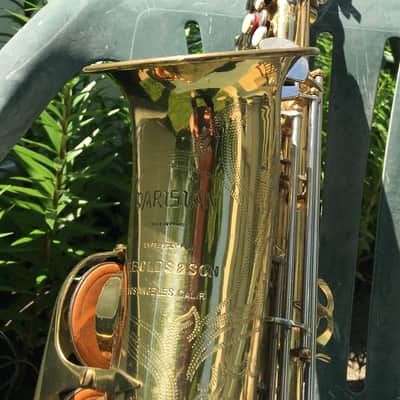 SUMMER DEAL PRO VERSION "MADE EXPRESSLY" FOR F. E. OLDS EARLY L.A PARISIAN ALTO SAXOPHONE (NOT "AMBASSADOR" CHEAP LATER ONE) ORIGINAL LACQUER NEWER PADS BRILHART MPC , NICE CASE, EXTRAS made france image 5