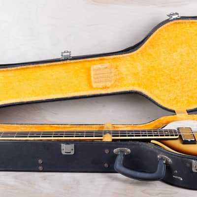 Greco VB-360 Violin Bass MIJ Vintage 1970s Sunburst Maxon Pickups w/ OHSC image 2