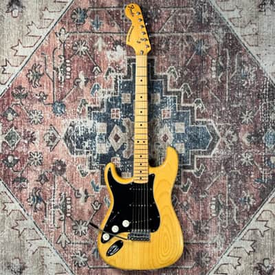 1976 Fender Stratocaster Vintage Left Handed Natural Electric Guitar W/ Hardshell Case! image 5