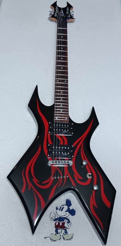 B.C. Rich Kerry King Sinature Series Electric Guitar - Black/Red Flame image 1