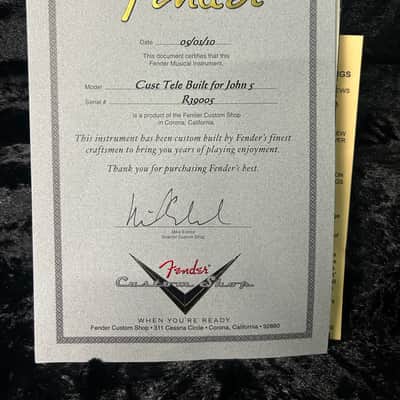RARE Famous John 5 Fender Custom Shop G&G Guitar Hard Case Made For John 5 #2675 image 12