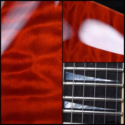 Immagine Jackson USA Custom Shop SLATQ-H MAH Archtop Soloist Quilted Maple Top Violin Brown 2005 w/OHSC - 12