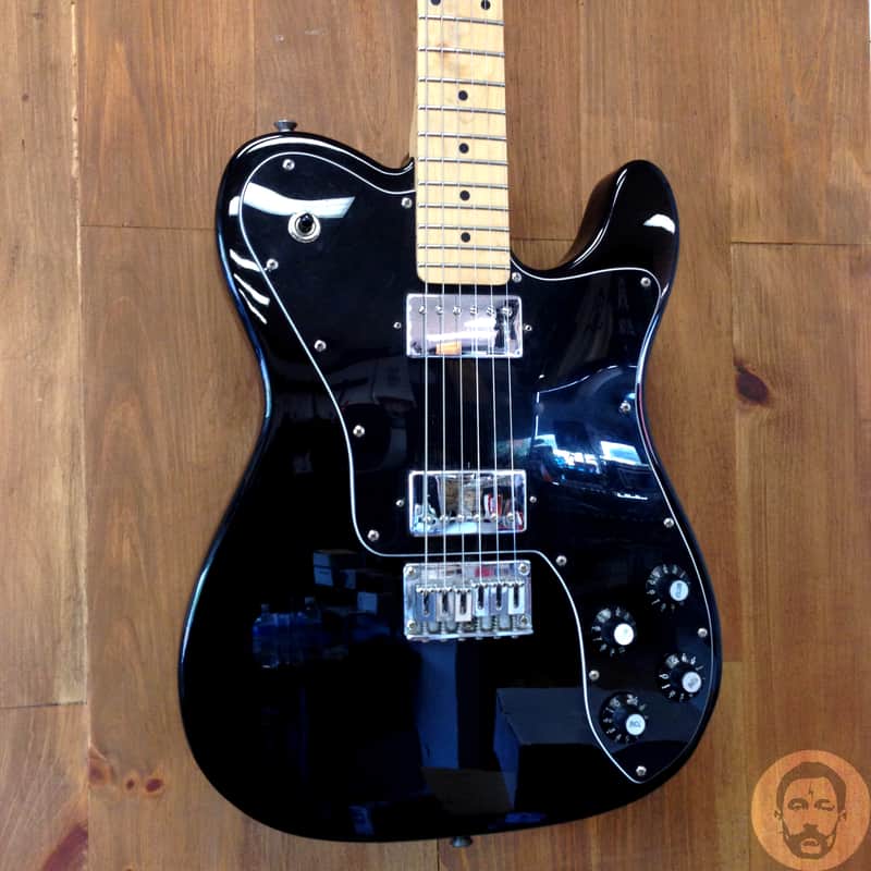 2003 Fender Squier Telecaster Custom HH - Gloss Black | Reverb