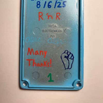 AlfaTone Extra Punch Bias #1 2025 - Blue Grey Splatter (Catalinbread Epoch Bias Preamp style pedal) image 3