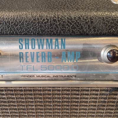 Vintage 1968 Fender Showman Reverb TFL5000 100-Watt 1x12" Guitar Half Stack Silverface w/ Folded Line Reverb Tank image 3
