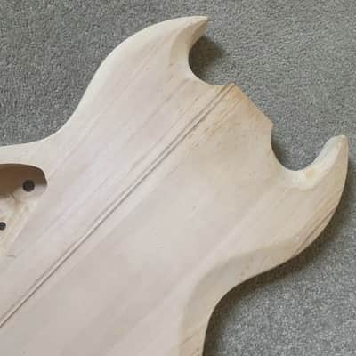 Telecaster Tele Style Basswood Guitar Body, Natural Wood, DIY Blank image 5