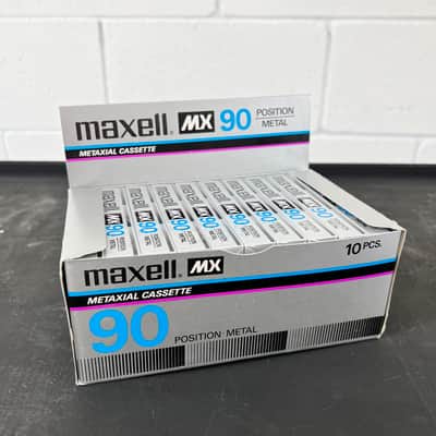 Maxell MX 90 Metaxial Cassettes 10 pack Vintage New Old Stock image 2