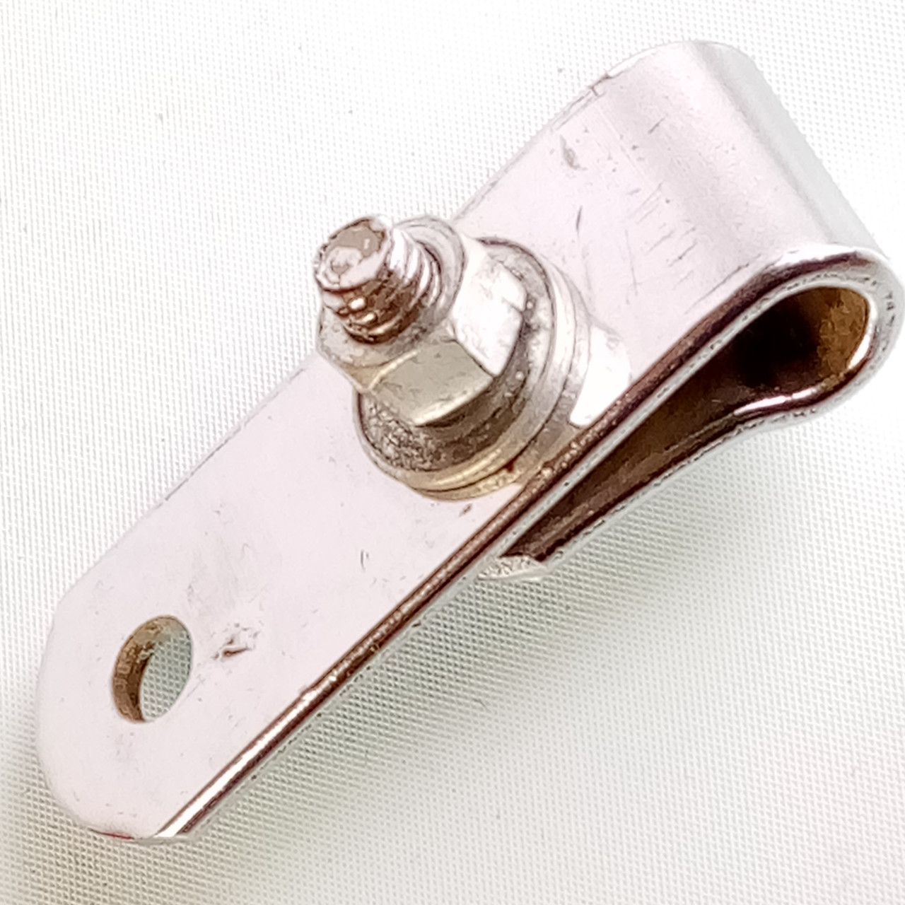 Ludwig Double Tom Drum Mount L-Arm Receiver Holder Early 60s Part Chrome Bracket — main photograph