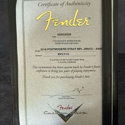 2026 Fender Custom Shop Postmodern Stratocaster Journeyman Relic – Aged White Blonde image 21