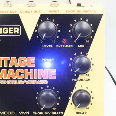 Behringer VM1 Vintage Time Machine Delay / Vibrato With Original Box Power Supply Guitar Effect Pedal S1100556520 image 2