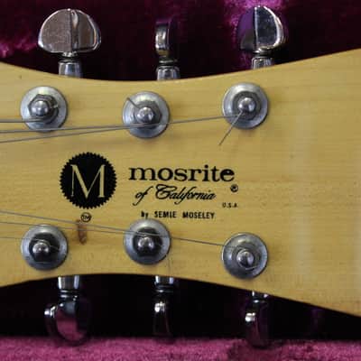 Brown-Colored Mosrite of California Blues Bender Model Guitar image 4