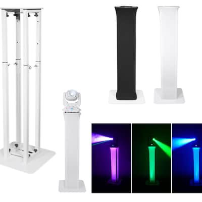 (2) Totem Stands+Black+White Scrims For (2) Martin Rush MH 7 Hybrid Lights image 3
