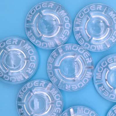 Mooer Shrooms Footswitch Pedal Stompbox Plastic Toppers 12-Pack Clear for Line 6 Helix etc image 7