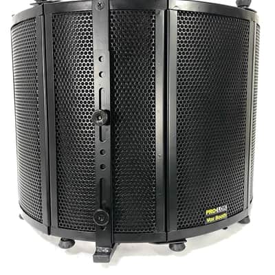 Pro-Lok Vox Booth Portable Vocal Booth Reflection Filter - Black image 4