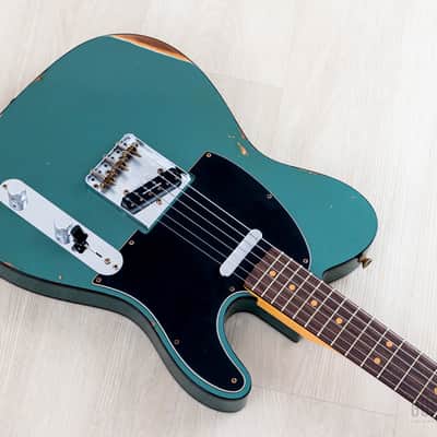Fender Custom Shop 1963 Telecaster Custom Relic Sherwood Green w/ Twisted Tele, Seymour Duncan Little '59 image 6