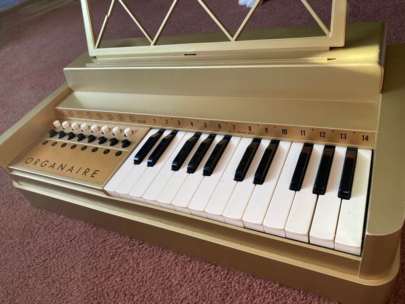 1960's Organaire chord organ 03 Gold | Reverb