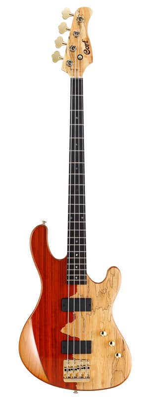 Cort Jeff Berlin Series Rithimic NAT Spalted Maple/Padouk Top 4-String Bass. New with Full Warranty! image 1