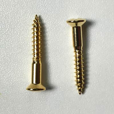 50 Gold 3,5 x 25mm screws for Tremolo or Strap locks image 3