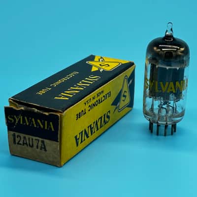 1960s Sylvania 12AU7 ECC82 Vintage Long Plate Halo Getter Preamp Tube! T330 image 1