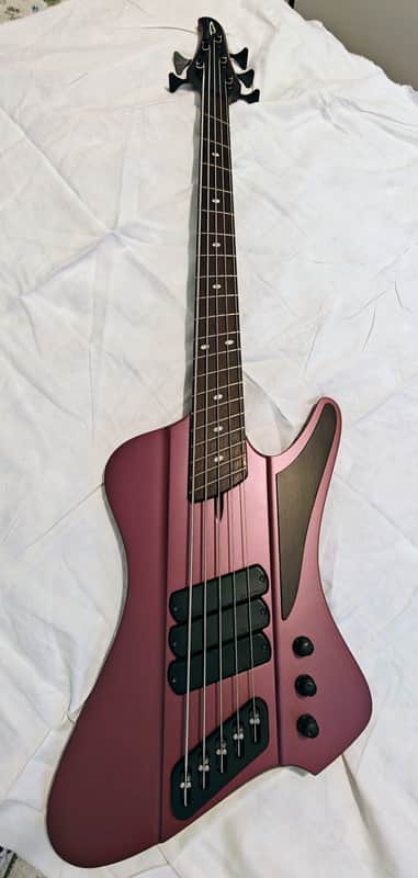Dingwall used D-Roc Custom 5 Burgundy Mist image 1