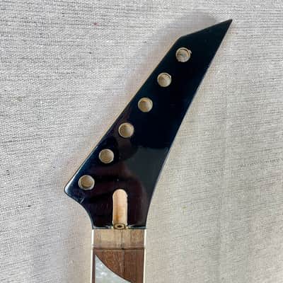 Jackson Style Neck Black 25.5" Floyd Rose Rosewood Maple Shark Fin image 2