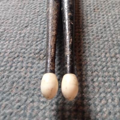 Amati Kraslice RARE / Collectable Amati Kraslice drum sticks 70s-80s  - Black + white logo 🖤 image 4