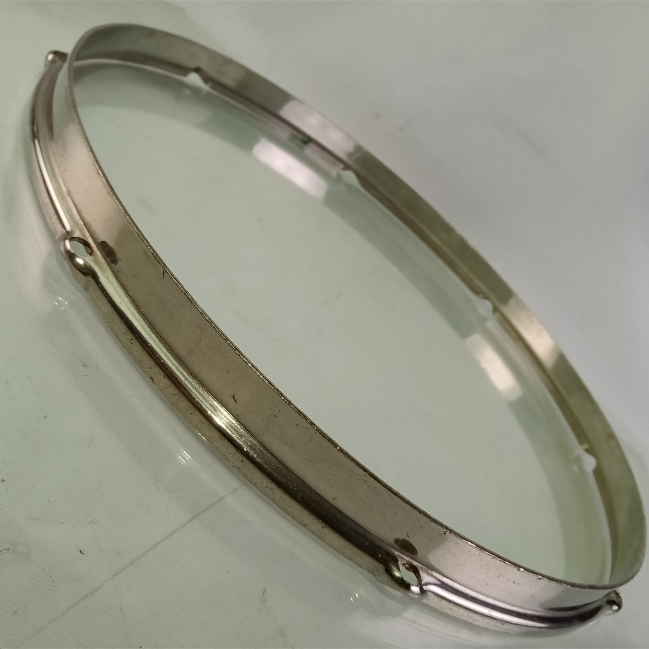 Slingerland 16"NOB Stick-Chopper Radio King Floor Tom Drum Nickel-BRASS Rim/Hoop — main photograph