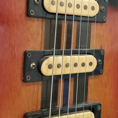 Rare Vintage 70's Univox Stratocaster Style MIJ Japan HSS Racing Stripes image 5