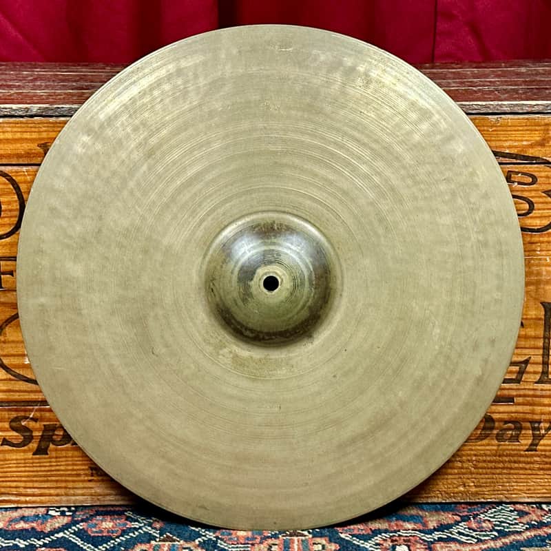 15" Zildjian A 1940s 1st Stamp / 2nd Stamp / Pre-Trans Stamp Small Ride / Hi-Hat Bottom Single Cymbal 1548g *Video Demo* image 1