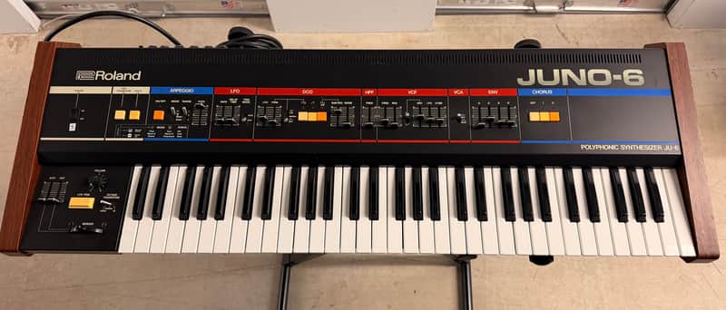 Roland Juno-6 61-Key Polyphonic Synthesizer 1982 - 1984 (w/ Tubbutec Juno-66 Midi Upgrade) image 1