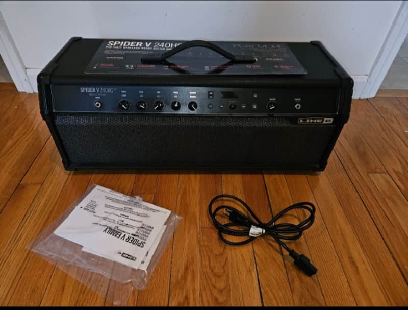 Line 6 Spider V 240HC MkII 240-Watt Digital Modeling Guitar Amp Head 2019 - 2021 - Black image 1